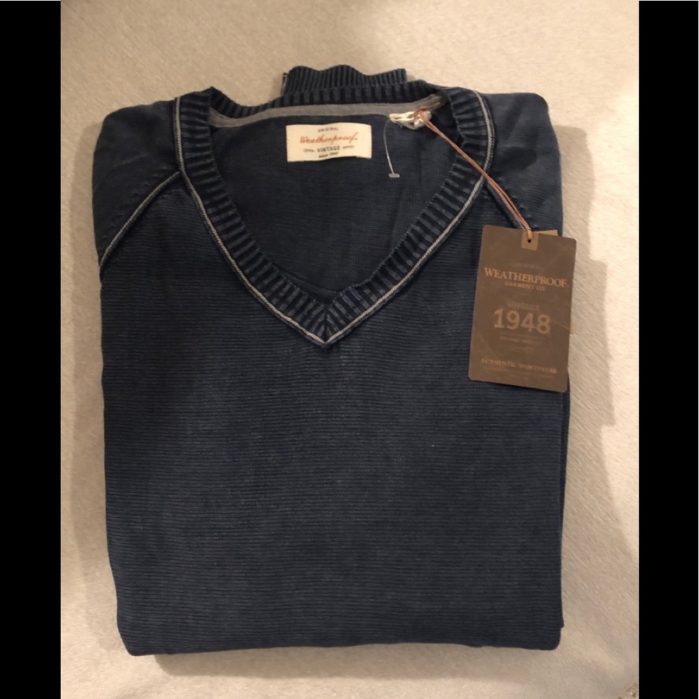 Weatherproof VNeck Sweater , large, NWT